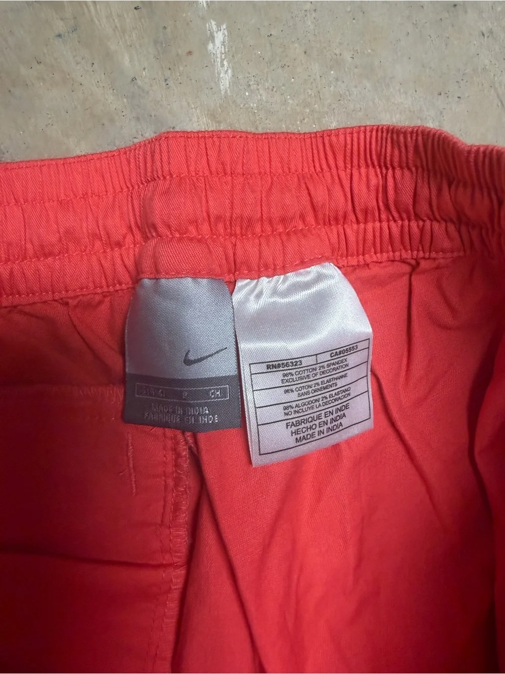 Nike Coral-Red Cropped Women's Jogger Capris